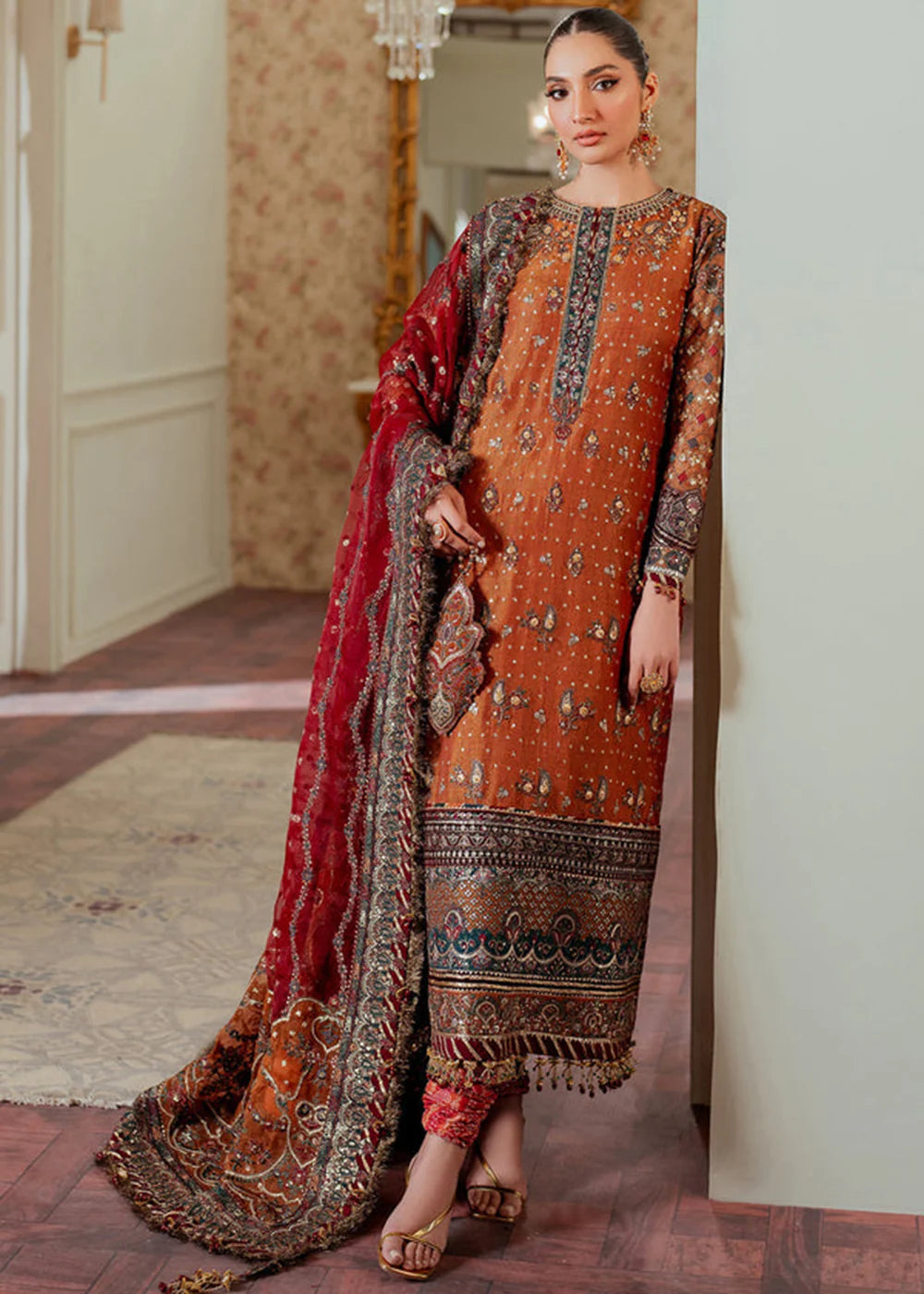 Pakistani Luxury Wedding Embroidered Dress