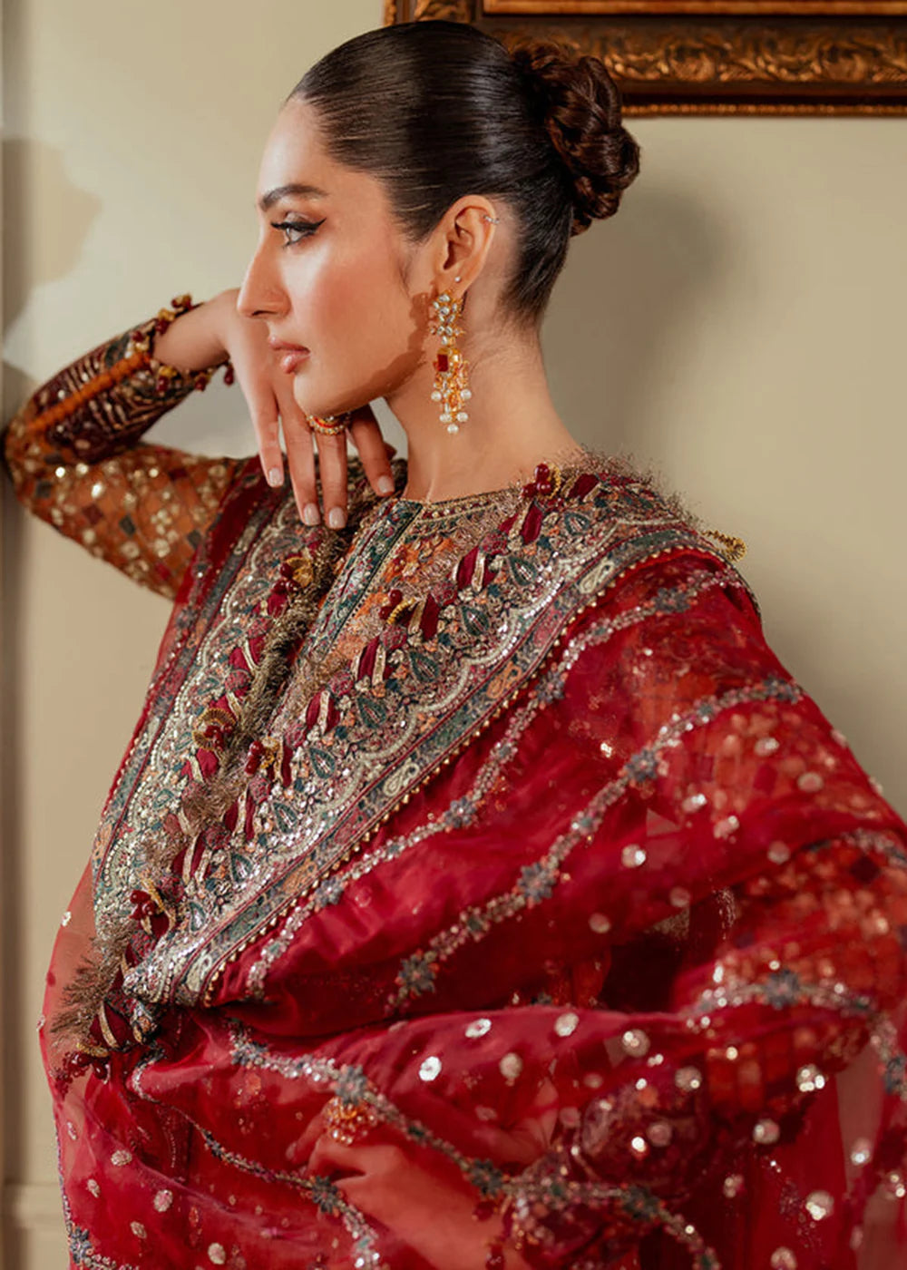 Pakistani Luxury Wedding Embroidered Dress