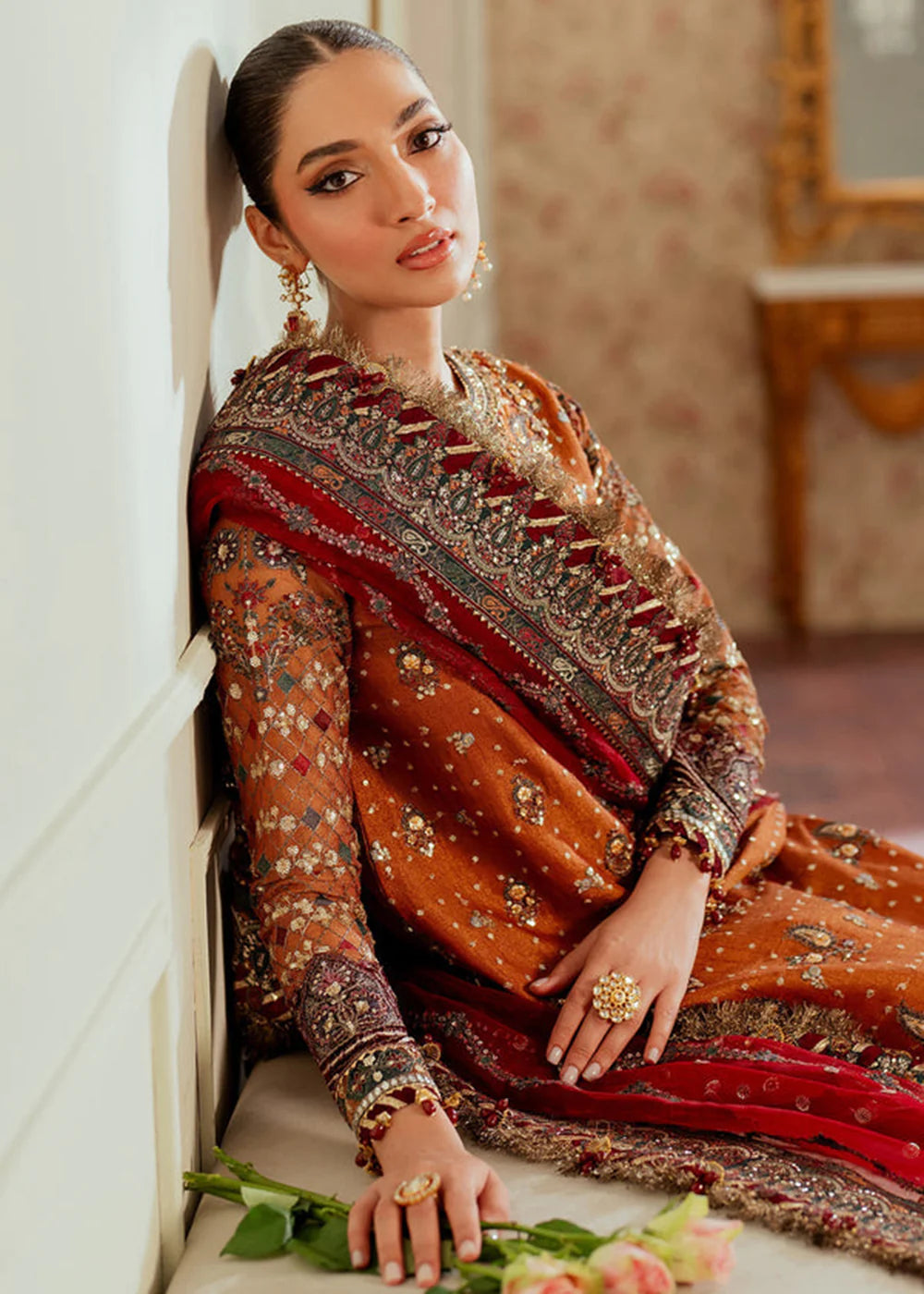Pakistani Luxury Wedding Embroidered Dress