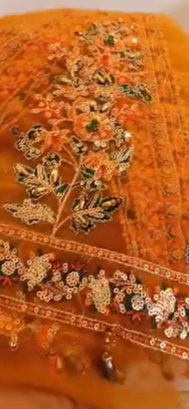 Pakistani Dress Net Embroidered Dress Made On Custom Order