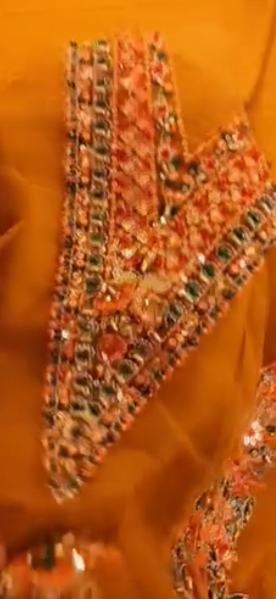 Pakistani Dress Net Embroidered Dress Made On Custom Order