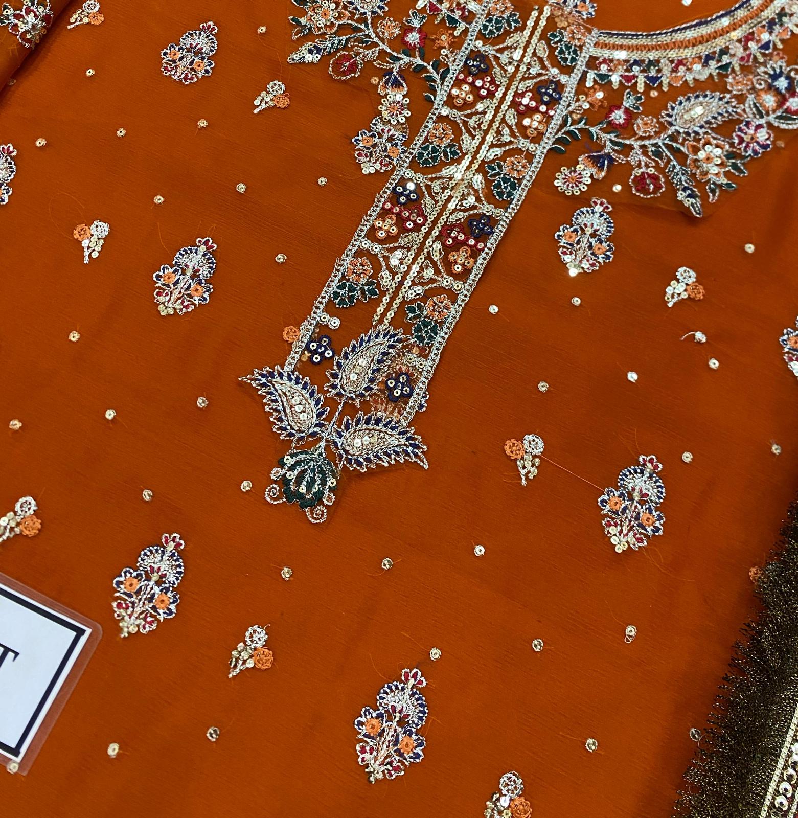 Pakistani Luxury Wedding Embroidered Dress